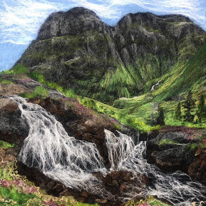 I create Scottish landscapes using wool (49 pics)
