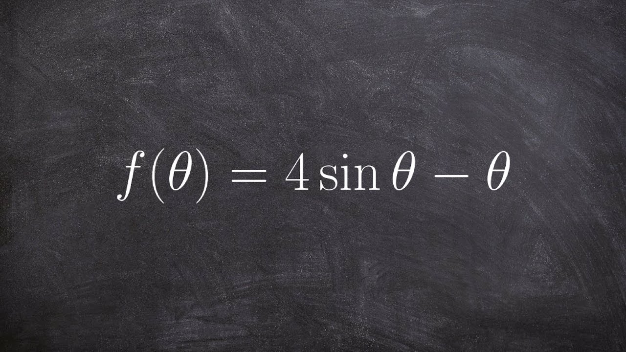 Learn to find the derivative of sine minus theta