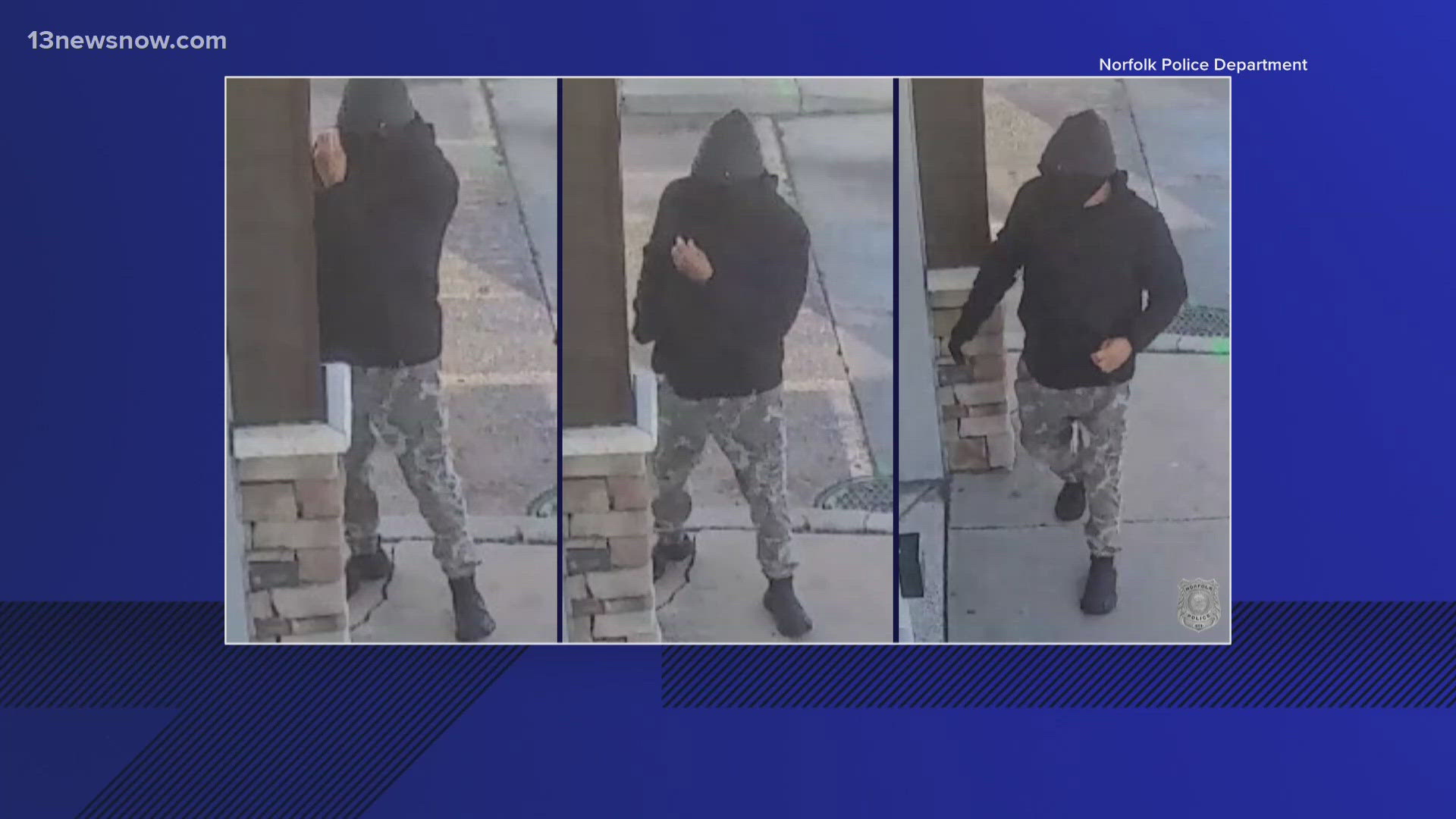 Search for Norfolk bank robbery suspect