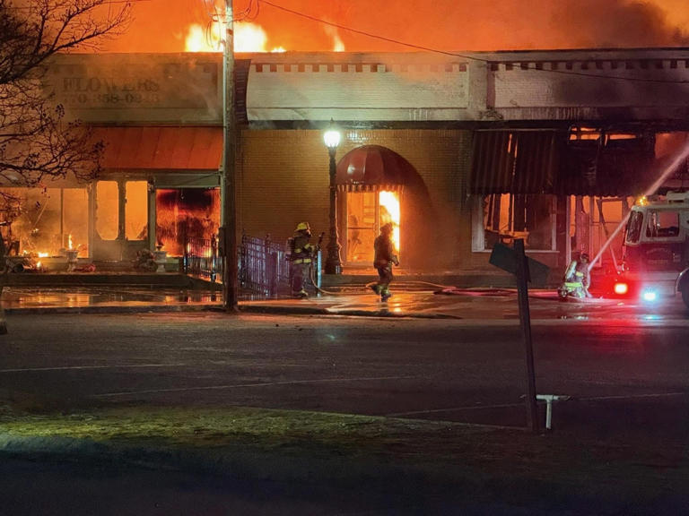 Part of history: Fire destroys several businesses in downtown Barnesville