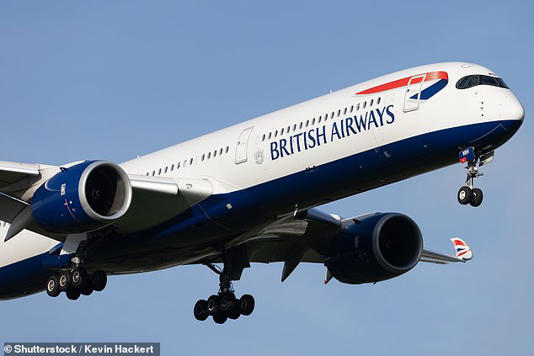 British Airways flew an evacuation flight on Monday which had 100 empty seats (file pic)