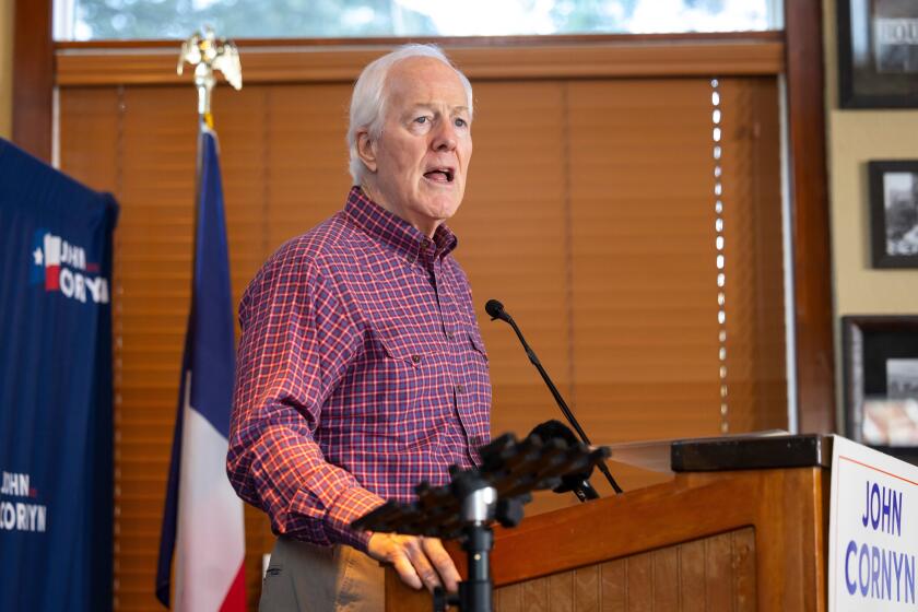 Texas GOP Sen. Cornyn tries to hold his seat while Democrats Crockett, Talarico face off for Senate<br>