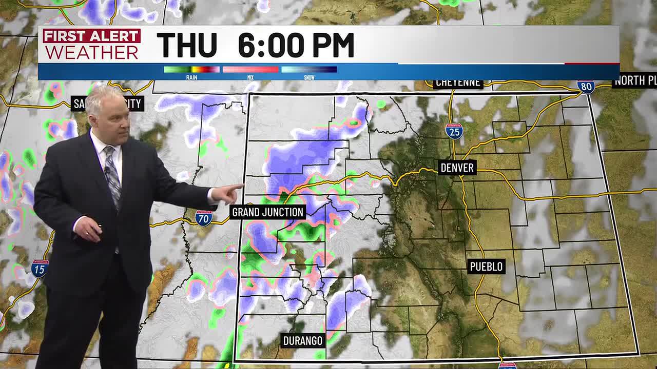 Rain and snow arrive Thursday night, fall through Friday