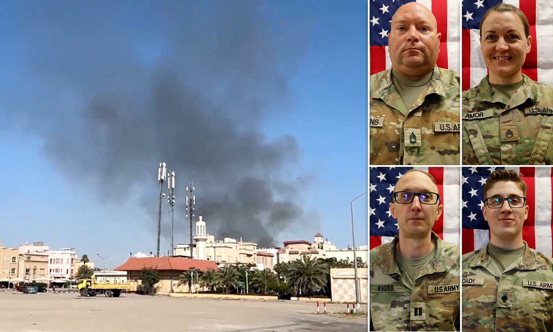 Pentagon names four US soldiers killed during Iranian drone attack on ...
