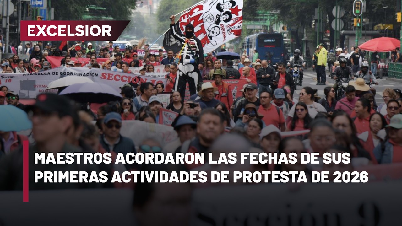 La CNTE anuncia paro nacional de 72 horas y marcha en CDMX