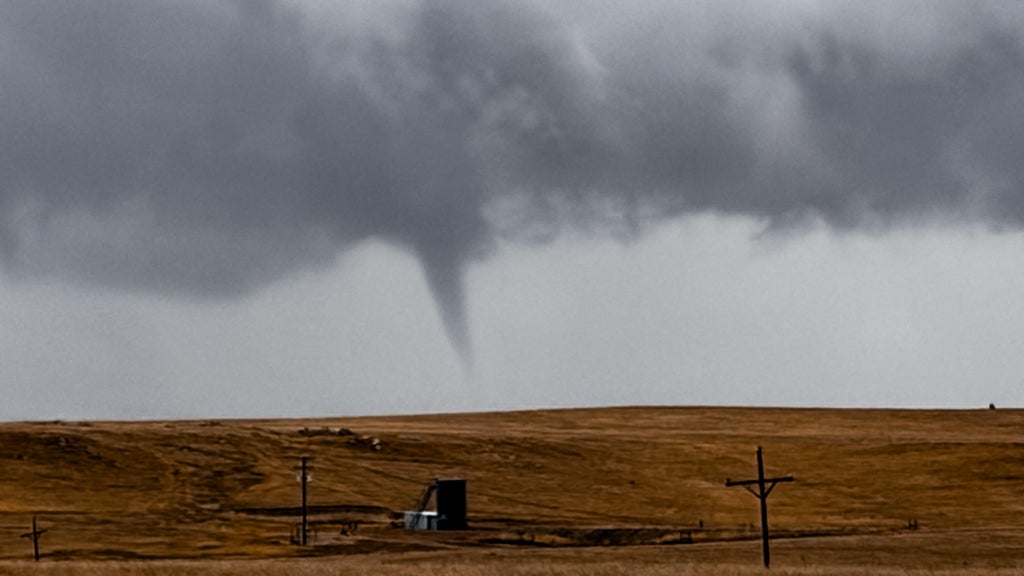 Rainstorm moving through Colorado produces rare March cold-air funnel ...