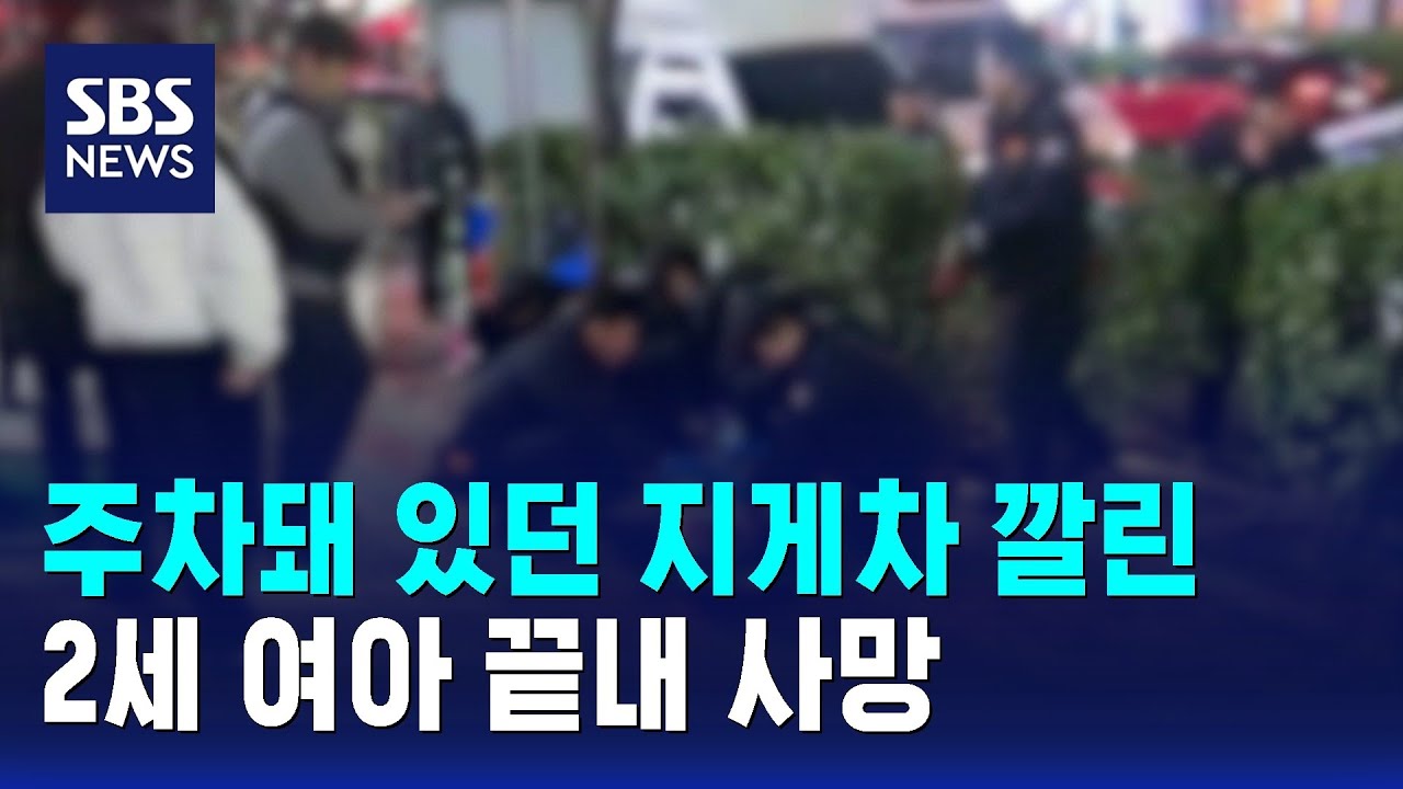 주차돼 있던 지게차 깔린 2세 여아…끝내 사망 / SBS