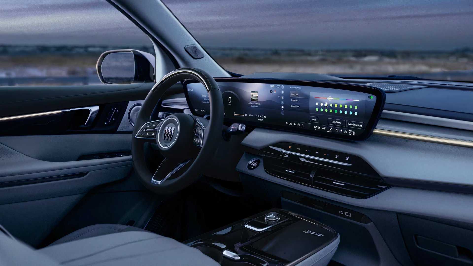 Interior shot of a 2025 Buick Enclave Avenir