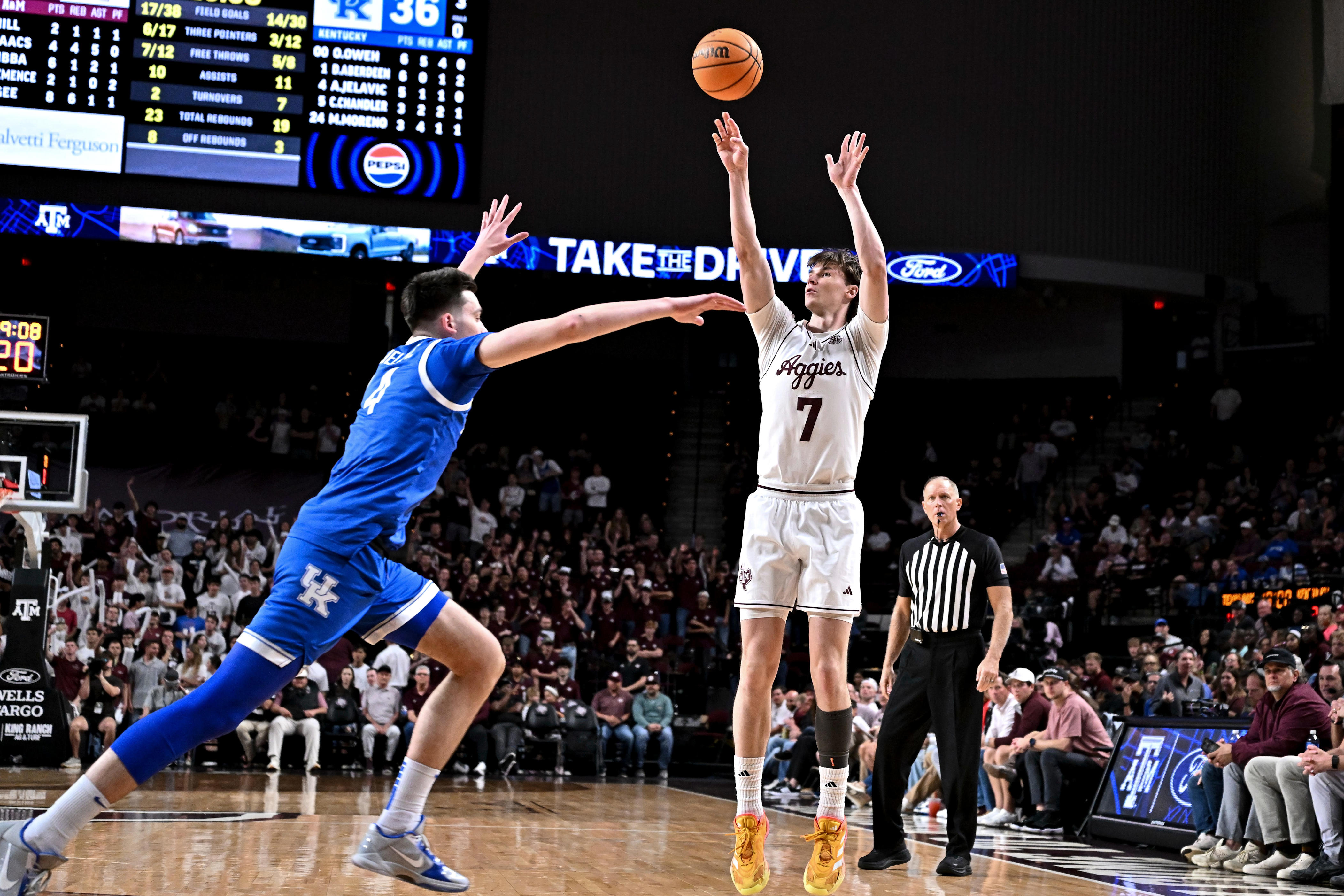 Social media reacts to Texas A&M's massive 96-85 win over Kentucky