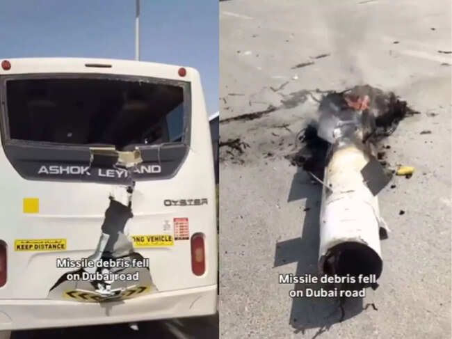 Iran–Israel conflict fallout—miraculous scene of a bus surviving Iranian missile hit<br><br>