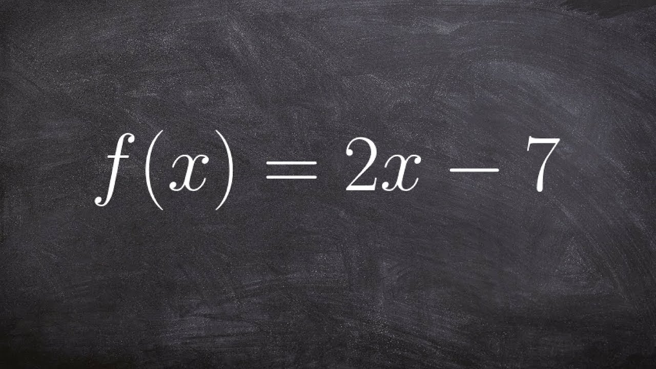 Learn how to find the inverse of a linear equation step by step