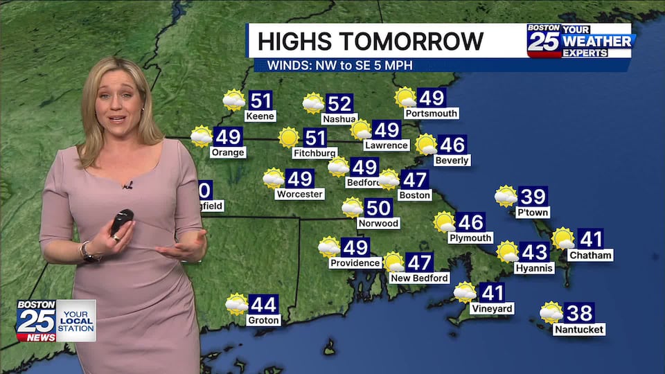 Boston 25 Tuesday late night weather