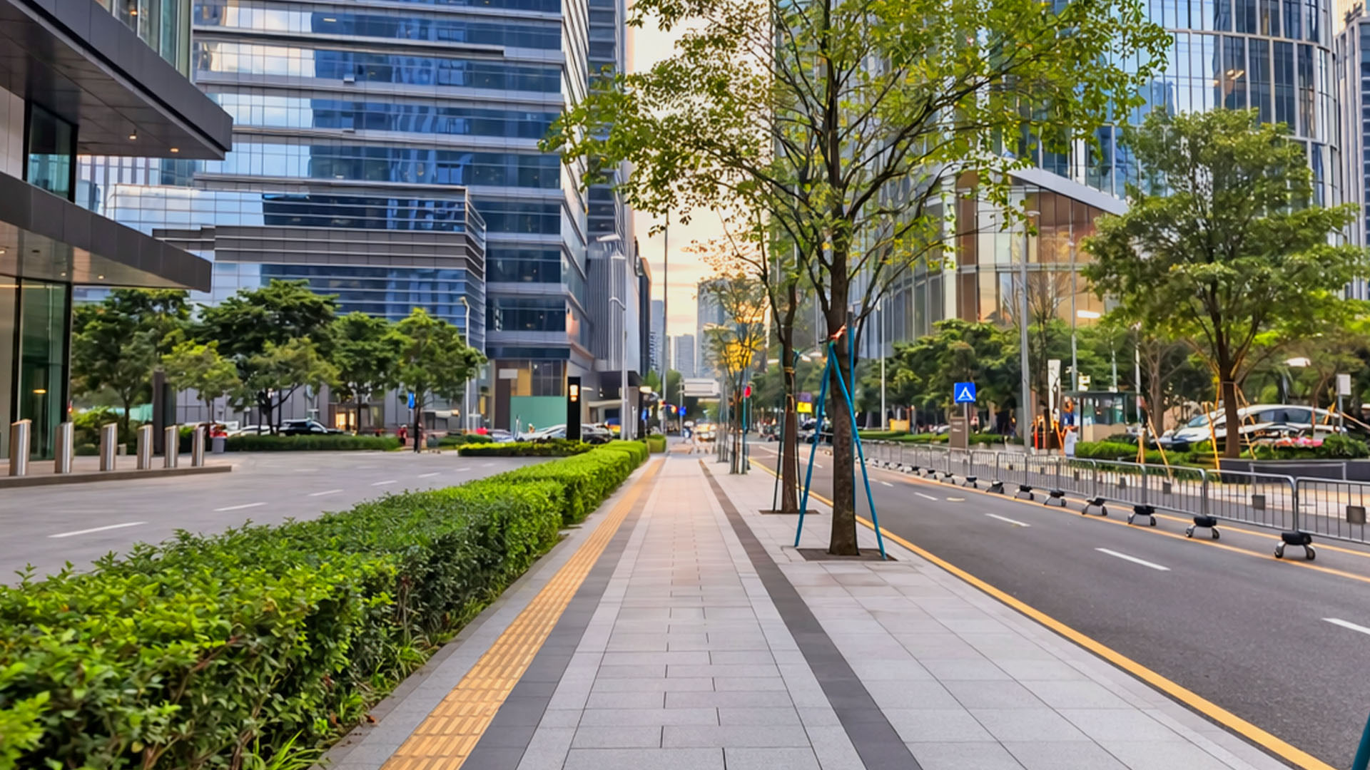 Urban planning detail seen on China sidewalks