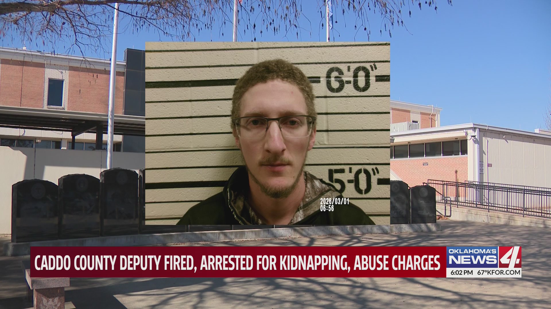 Caddo County deputy fired, arrested for kidnapping, abuse charges