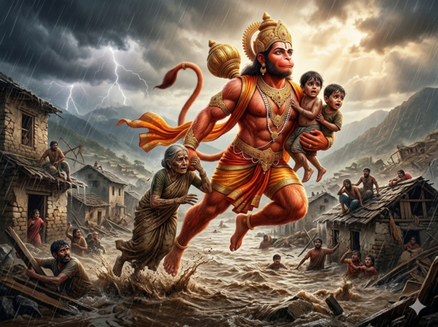 Why Hanuman is called the protector of the weak