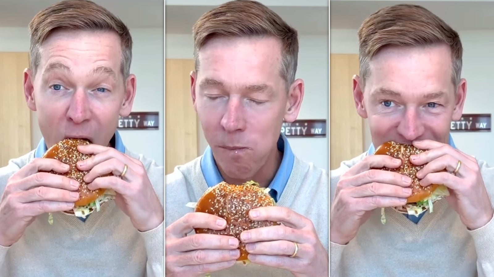 McDonald’s CEO’s dainty burger bite leaves internet baffled<br><br>