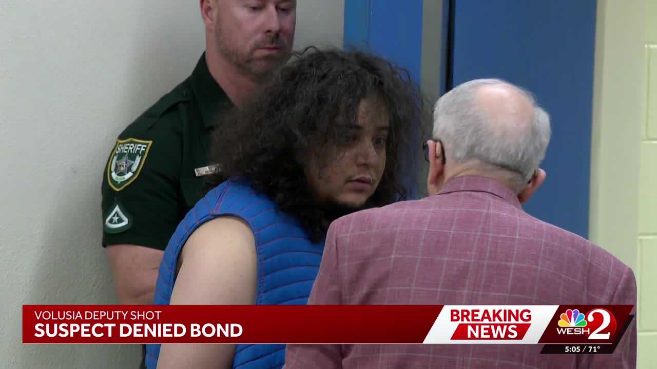 Suspect from shooting of Volusia sheriff’s deputy held in jail with no bond
