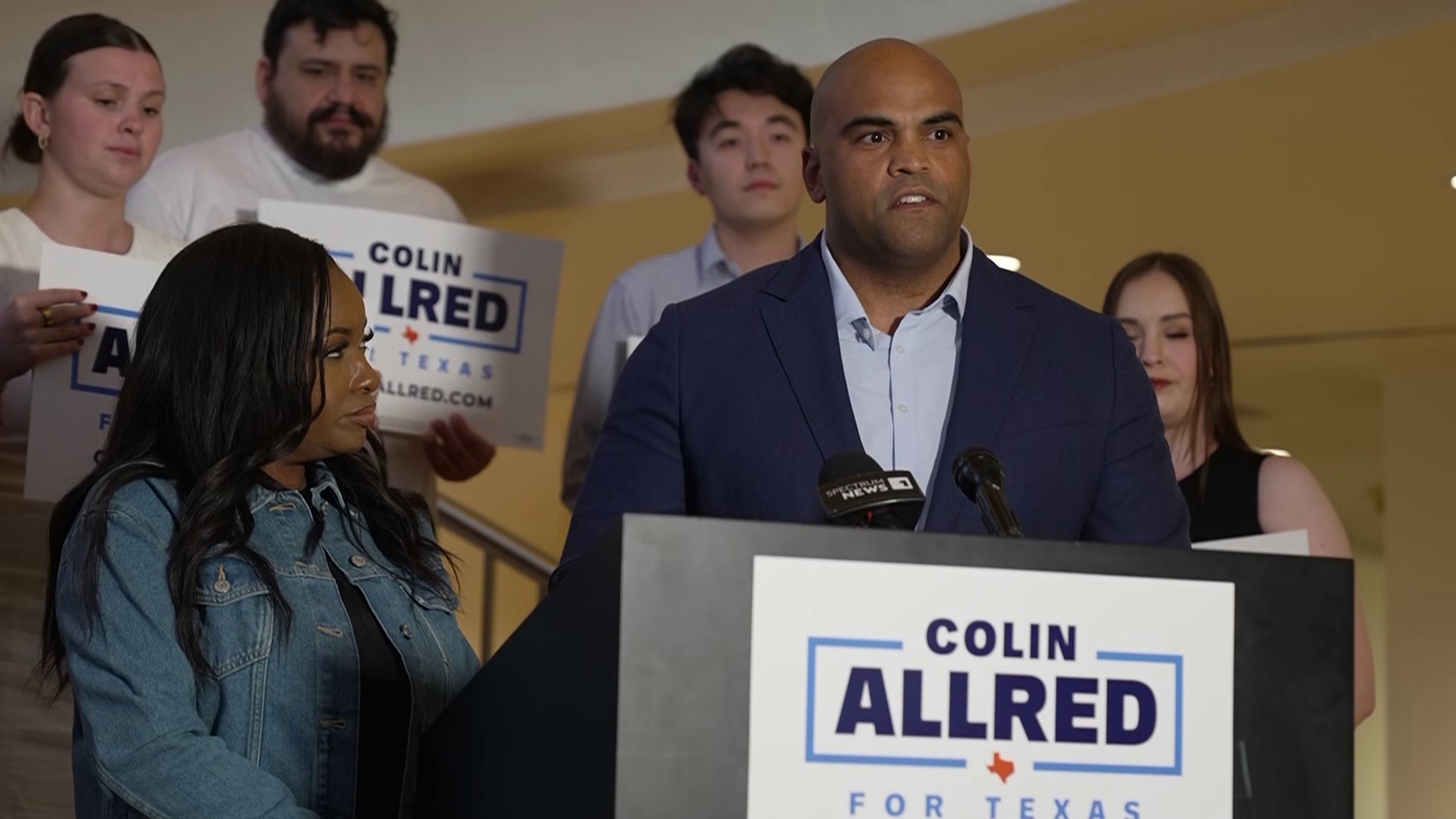 US Rep. Jasmine Crockett, Colin Allred speak on Democrats being turned ...