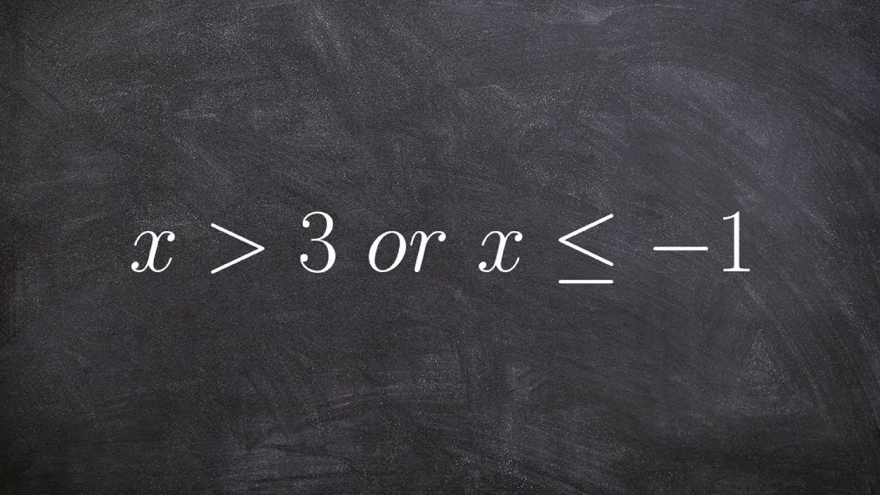 Graphing compound inequalities with the conjunction or