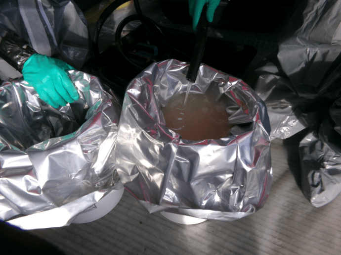 Half-ton of liquid meth seized at border crossing