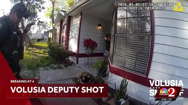 Volusia deputy shot twice while responding to call; suspect held on no bond