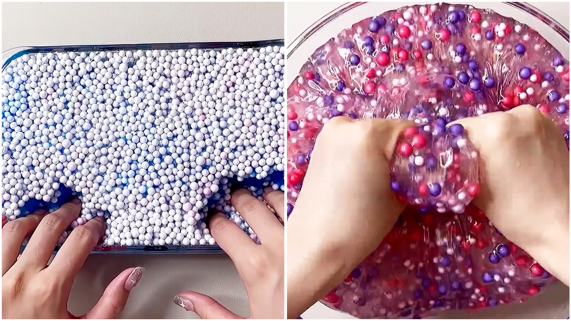 Slime mit Perlen: Knuspriges Pressen und Dehnen – ASMR