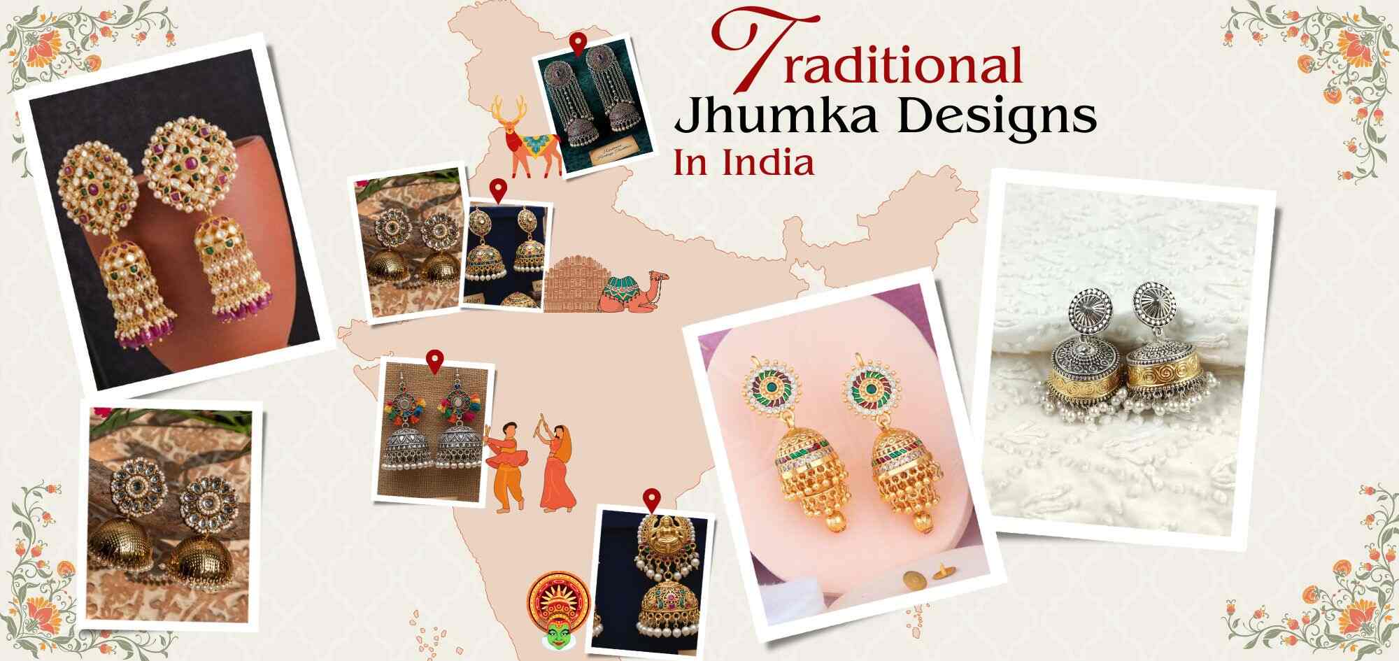 Regional traditions in Indian jhumka designs explained