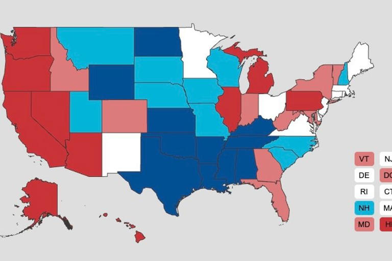 Map reveals highest and lowest gas prices in US as Middle East conflict ...