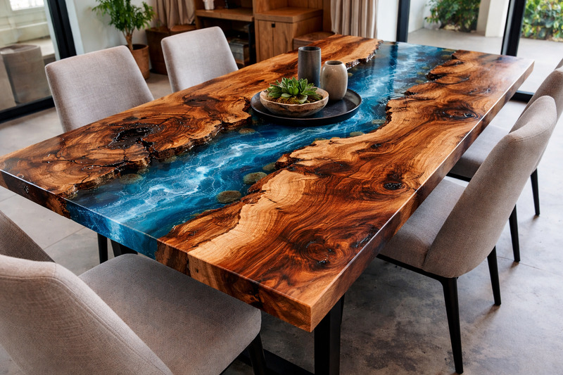 7 reasons epoxy tables are trending in modern DIY homes