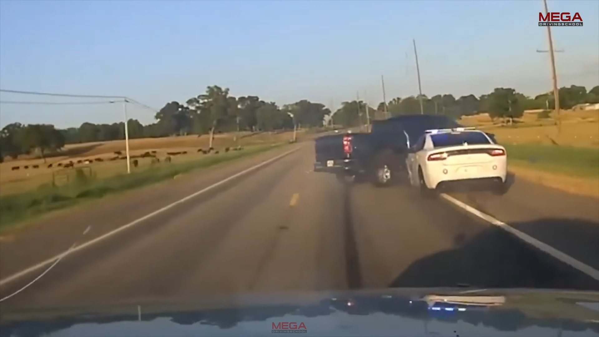 Highly skilled policeman ends a high speed chase like a boss