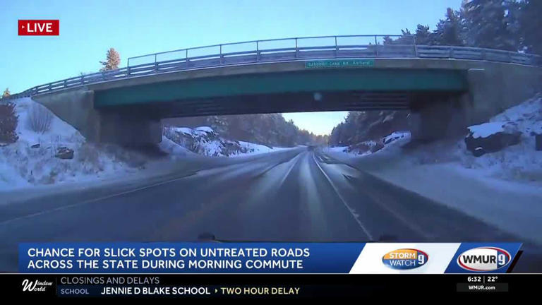 Road conditions slick in some spots Wednesday morning after snow moves ...