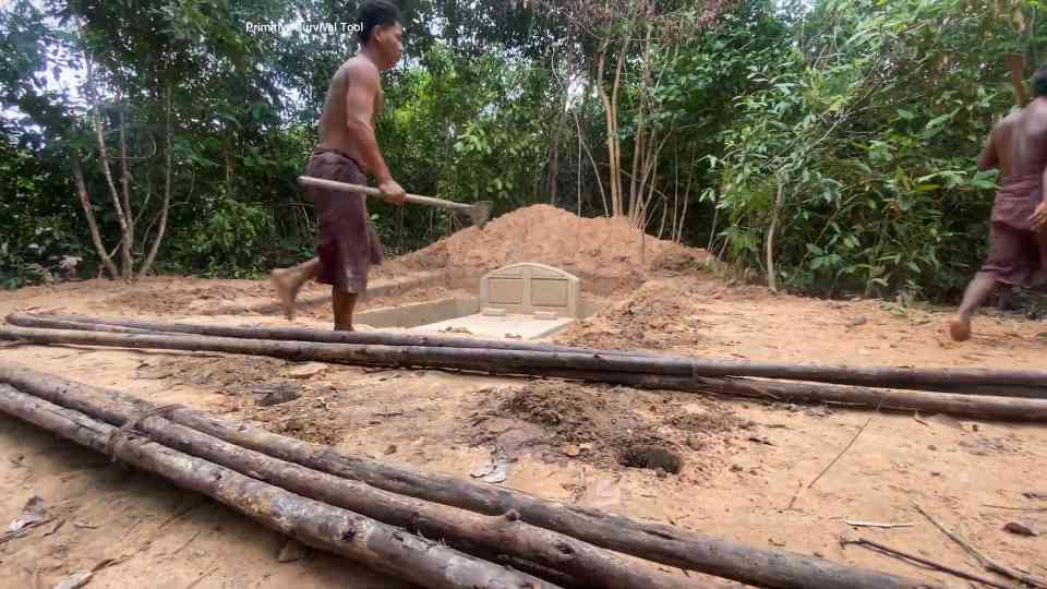 60 days of digging, when the roof nearly sank overnight