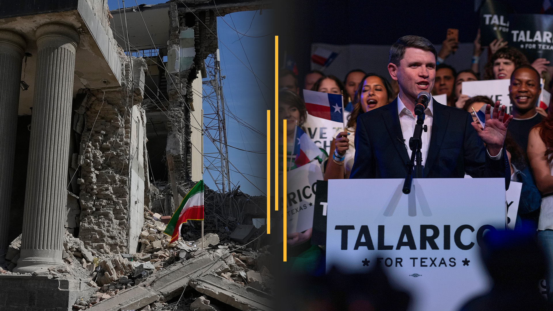 Iran war intensifies, Khamenei son emerges; Talarico wins Texas primary<br>