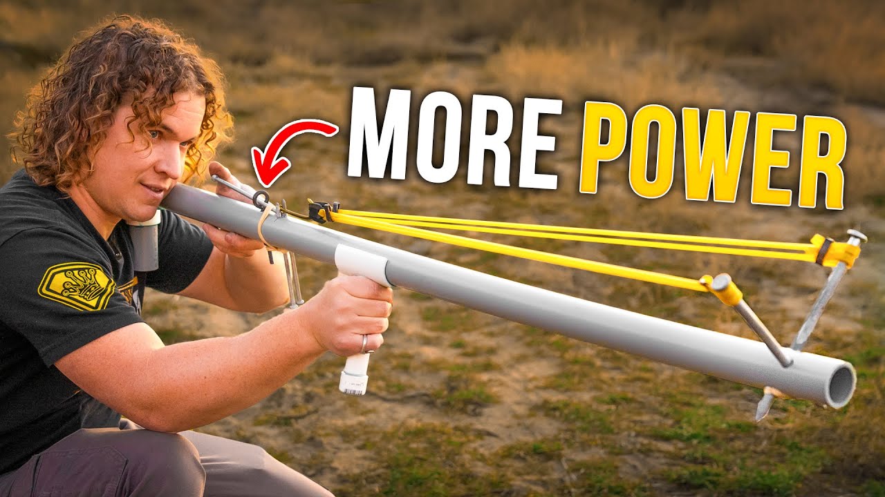 DIY PVC slingshot rifle