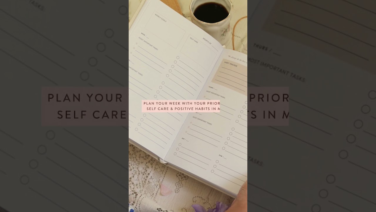 Use the best weekly planner for productivity and self care