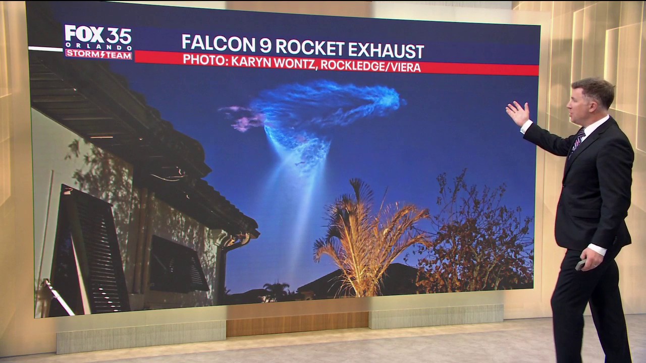 'Space jellyfish' over Florida after SpaceX rocket launch