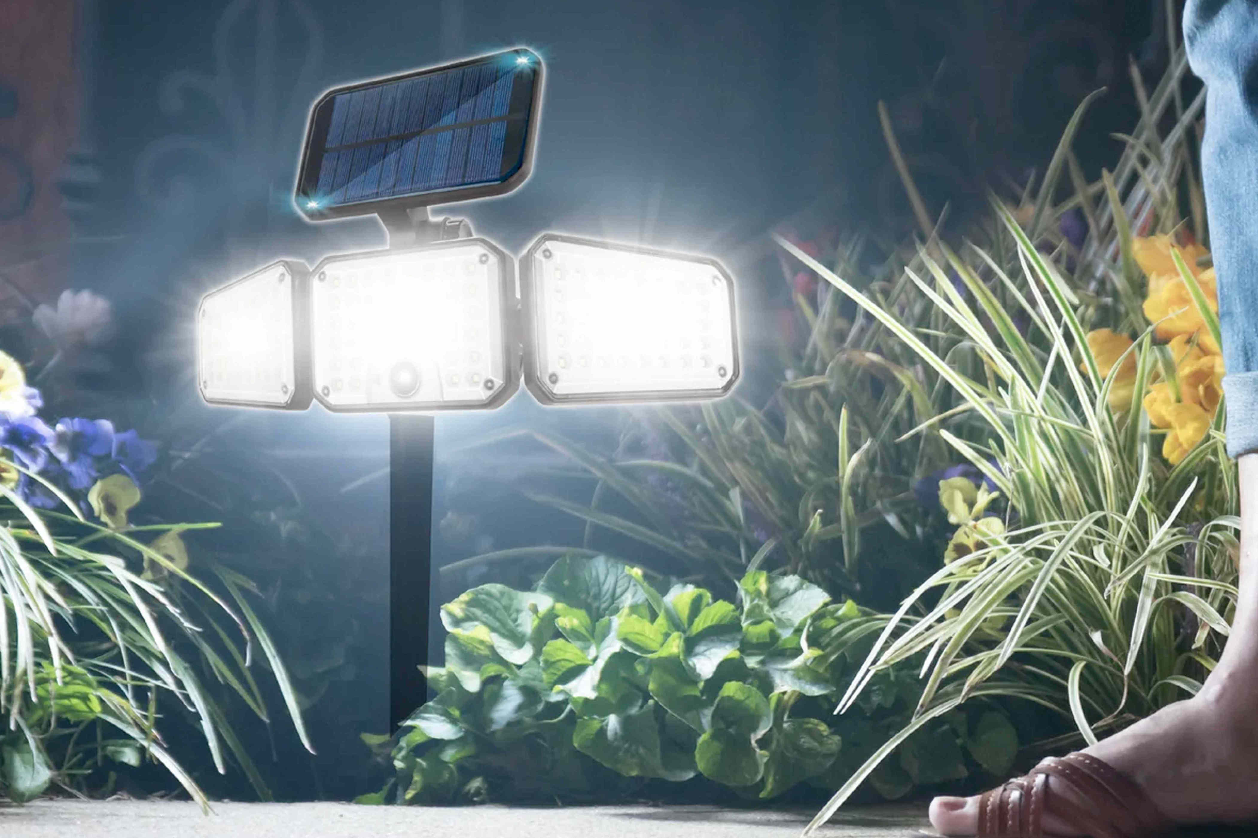 Bell and Howell solar lights light up the whole backyard without ...