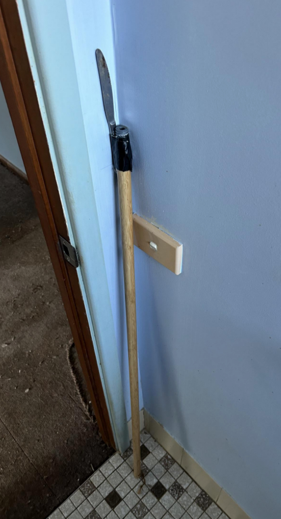 6. This literal poop knife someone came across in someone else's bathroom: