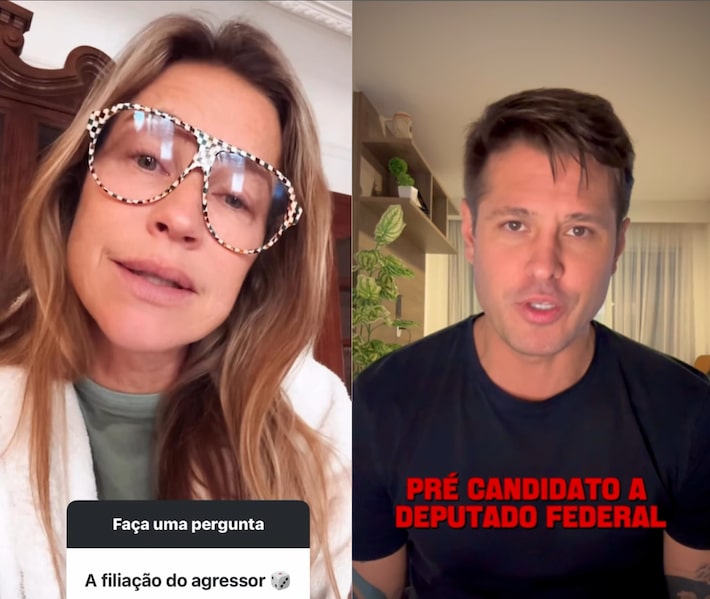 Atriz Luana Piovani detona pré-candidatura do ator Dado Dolabella Foto: @luapio e @dadodolabella via Instagram