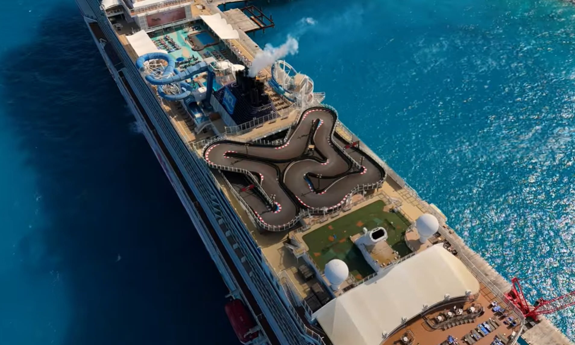 Inside the world's first cruise to get a go-kart track - and its own ...