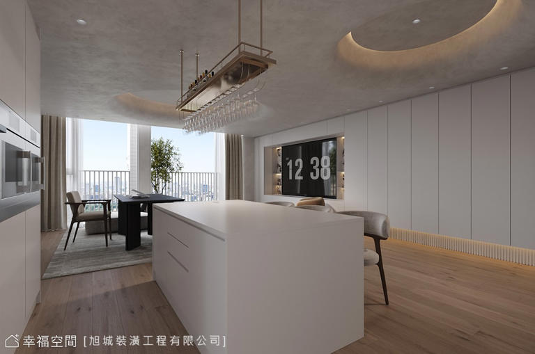 留白中的秩序・光影中的生活｜輕奢風｜25坪