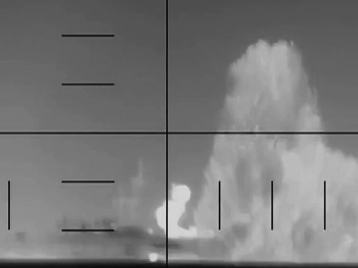 Submarine blows up Iranian warship in video released by Dept. of War