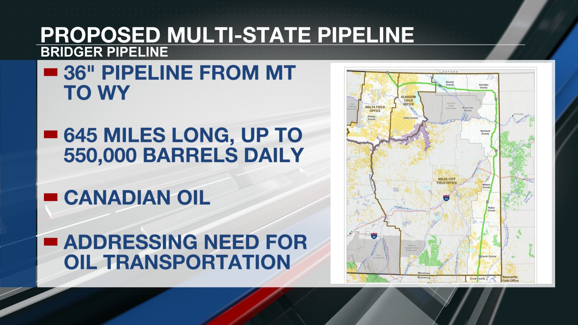 Bridger Pipeline planning to build multi-state pipeline through Montana