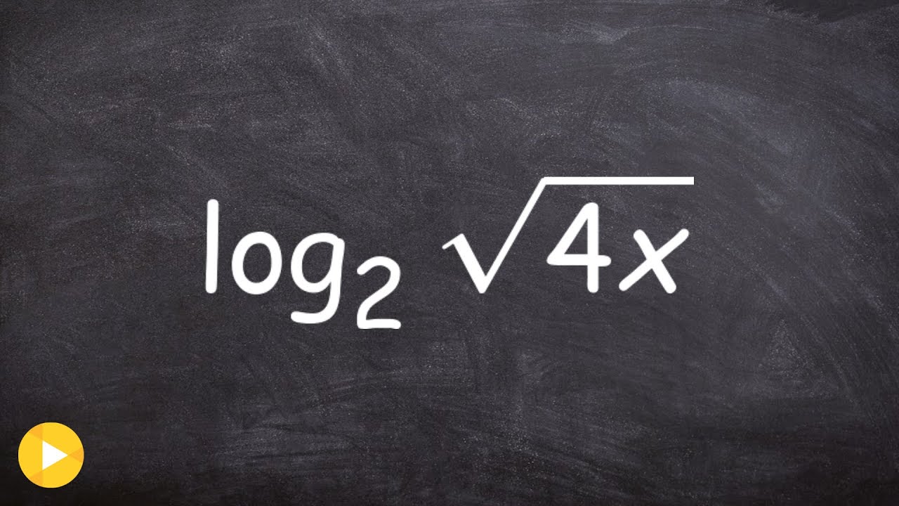 Learning how to expand a logarithmic expression with a square root