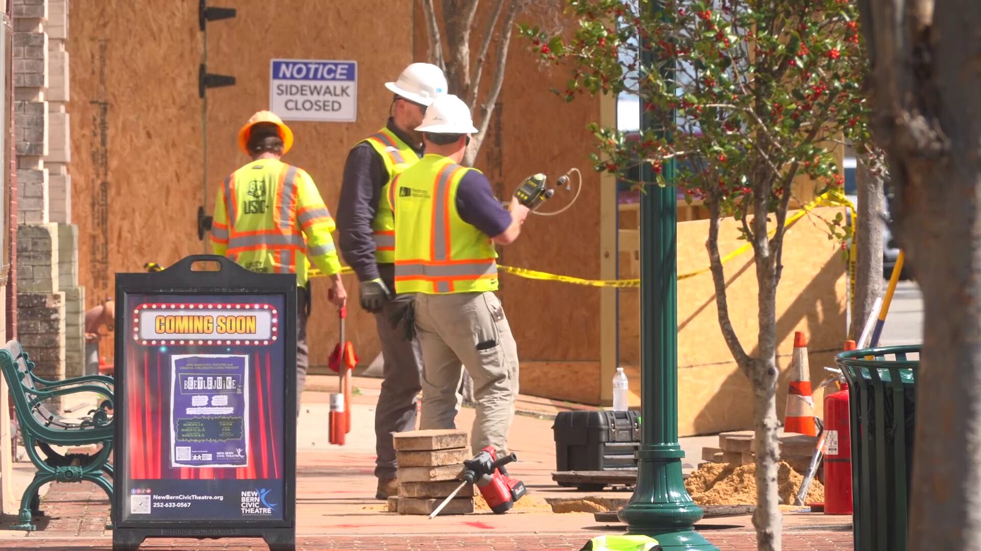 New Bern street reopens after gas leak