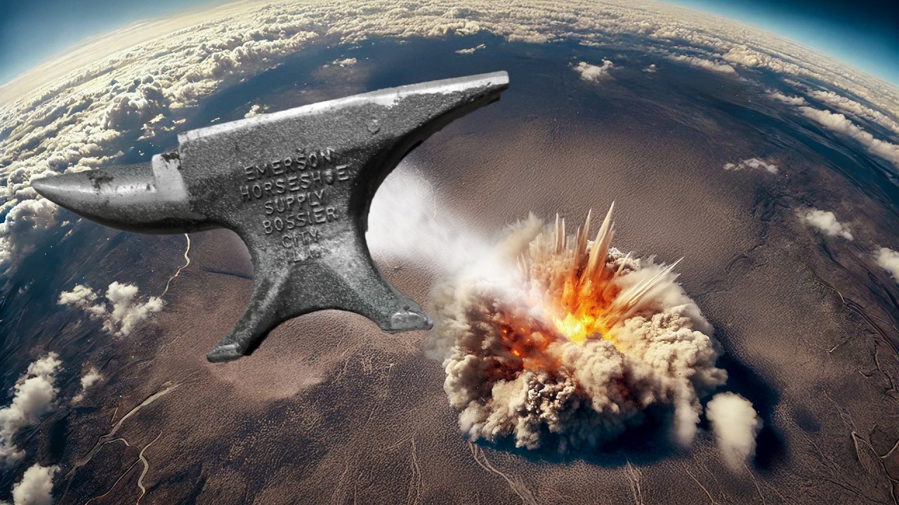 What happens when you launch a 100 lb anvil into the sky