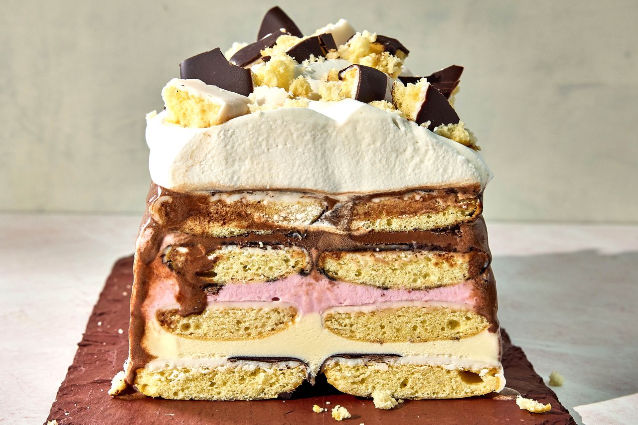 Black & White Cookie Ice Box Cake