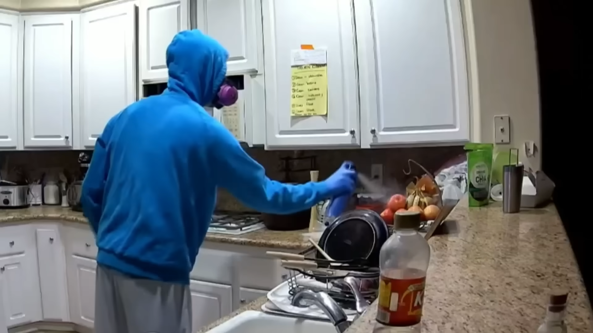 Roommate caught poisoning food on camera