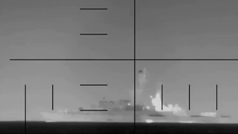 US releases video it says shows sinking of Iranian warship<br><br>
