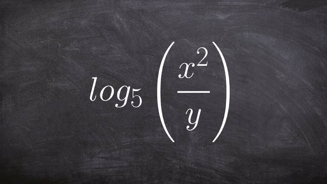 Expand a logarithmic expression using the difference property